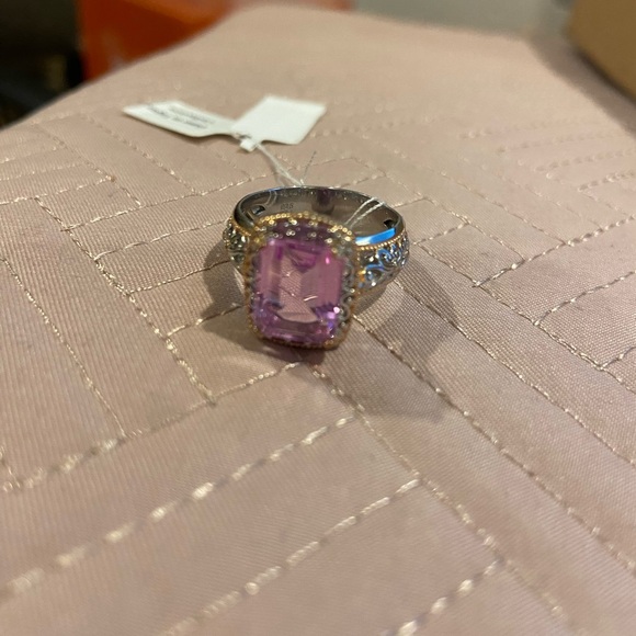 Michael Valitutti Gems En Vogue Pink Quartz RING Sz. 7 NEW With Tags NWT - Picture 3 of 6